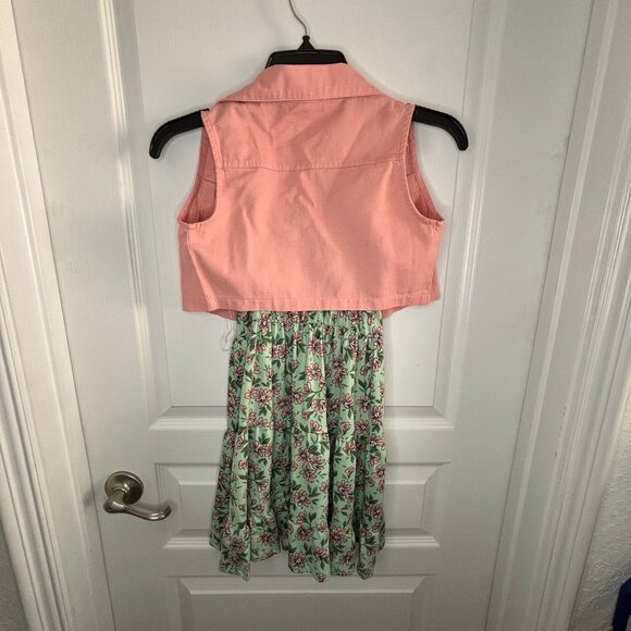 Knit Works Big Girls Sleeveless 2-pc. Dress Set Size X-Small NEW - Picture 3 of 6